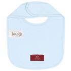 Baby Boys Blue Teddy Bear Logo Baby Bib, 2, hi-res