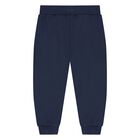 Younger Boys Beige, Grey & Navy Blue 3-Piece Tracksuit, 4, hi-res