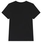 Boys Black Logo T-Shirt, 2, hi-res