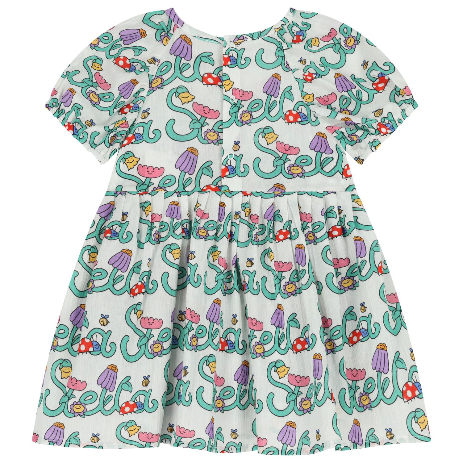 Younger Ivory & Green Logo Dress Set, 1, hi-res