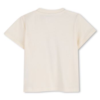 تيشيرت بشعار النمر باللون العاجي 