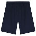 بيجاما أولاد بالشعار باللون الأبيض والكحلي, 1, hi-res