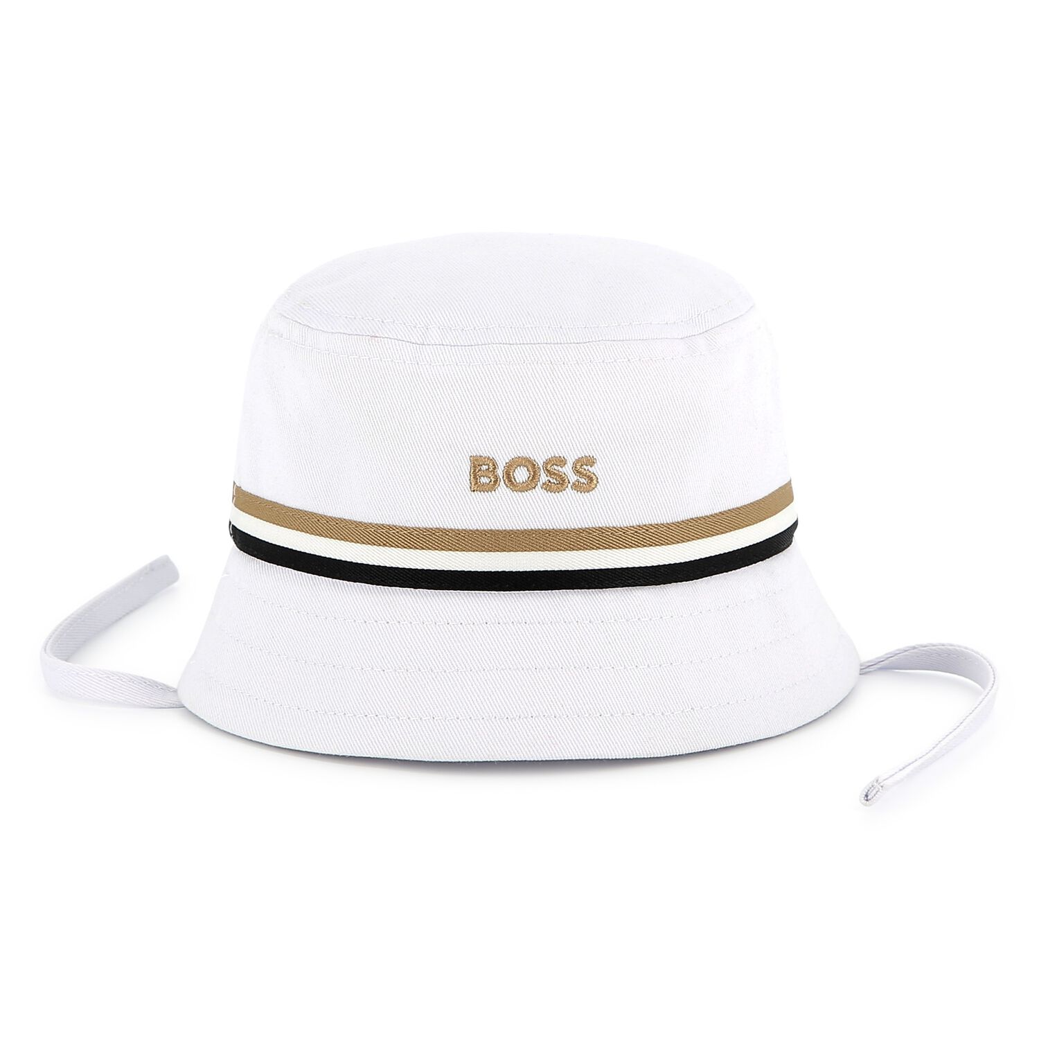 Baby Boys White Logo Hat, 1, hi-res image number null