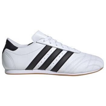 حذاء رياضى برباط للتايكوندو بالشعار باللون الابيض والاسود 