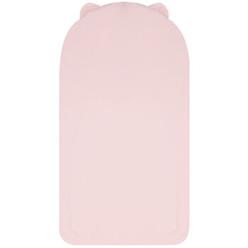 Baby Girls Pink & White Pima Cotton Logo Nest