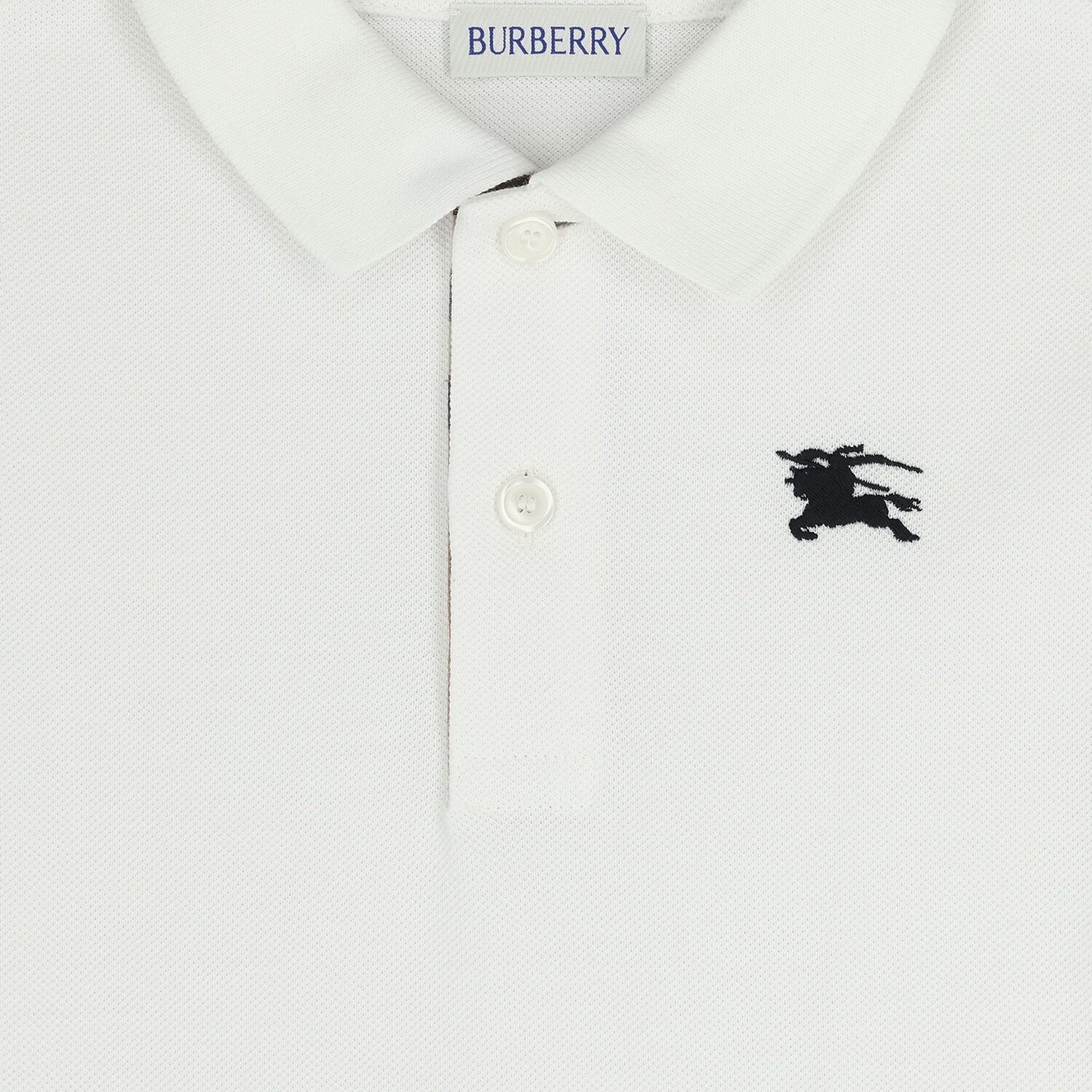 Boys White EKD Logo Polo Shirt, 1, hi-res