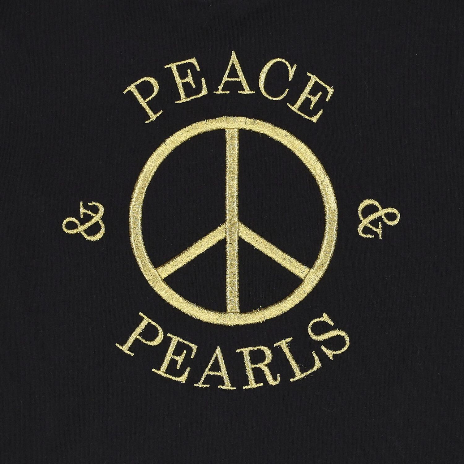 تيشيرت بنات بالشعار باللون الأسود  , 2, hi-res image number null