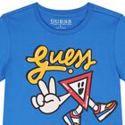 Boys Blue Logo T-Shirt, 3, hi-res