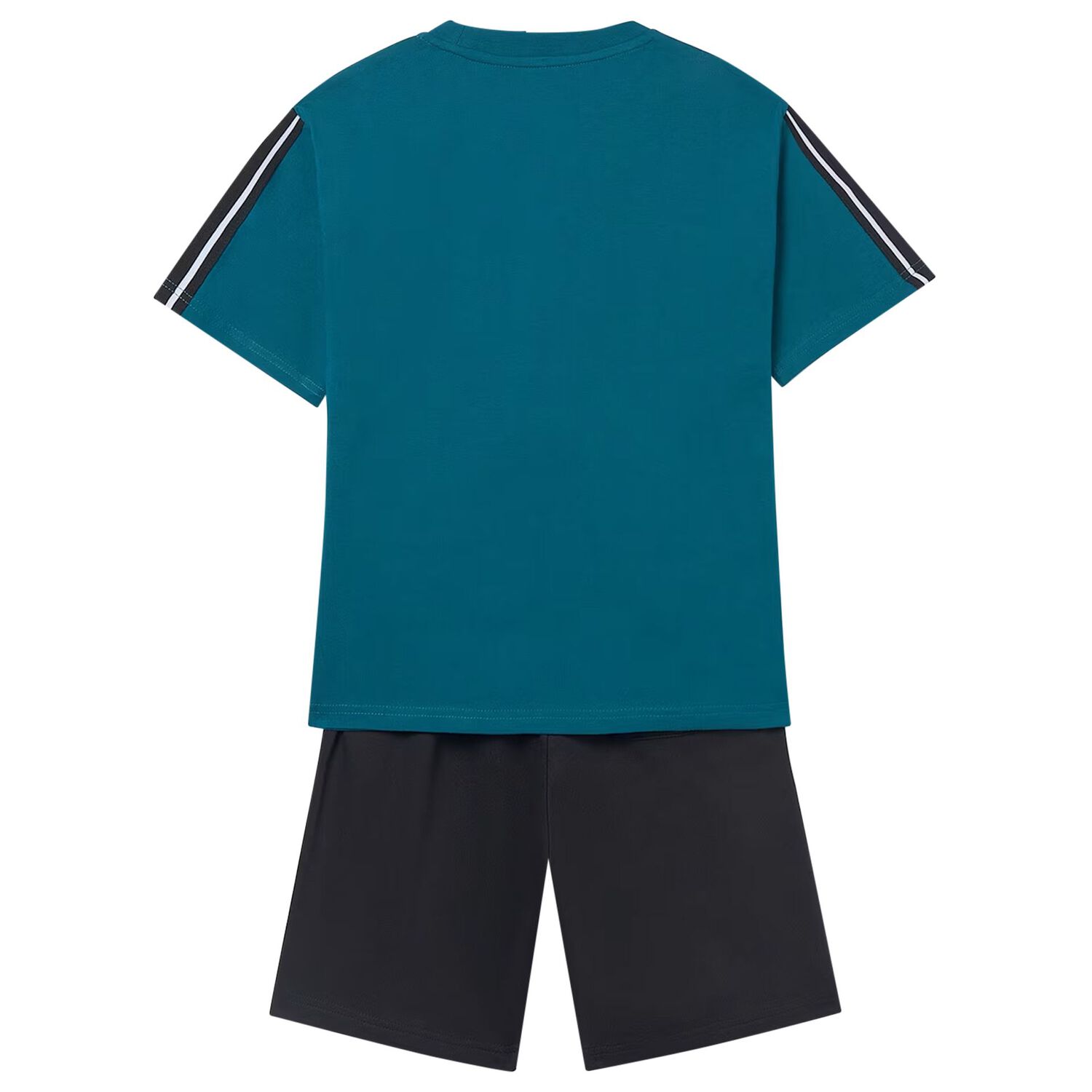 Boys Blue & Black Shorts Set, 2, hi-res