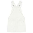 فستان دونغرى للبنات من الدينيم باللون الابيض , 1, hi-res