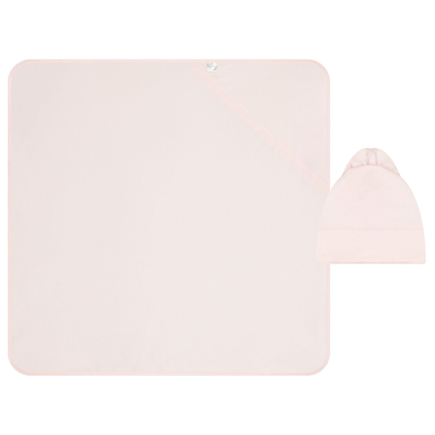 Baby Gilrs Pink Floral Blanket & Hat Set, 1, hi-res image number null