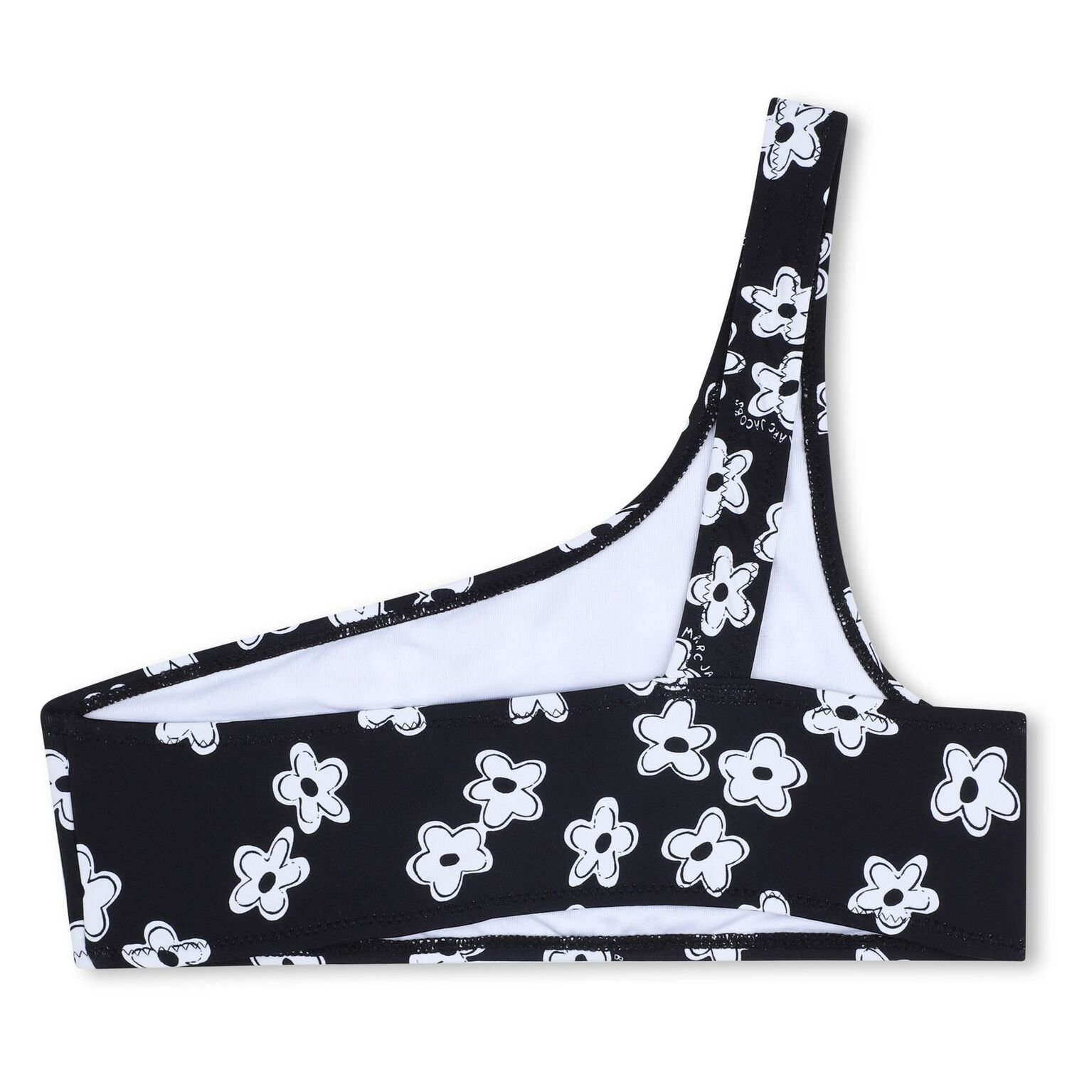 بكيني بطبعة الزهور باللون الأسود للبنات, 1, hi-res