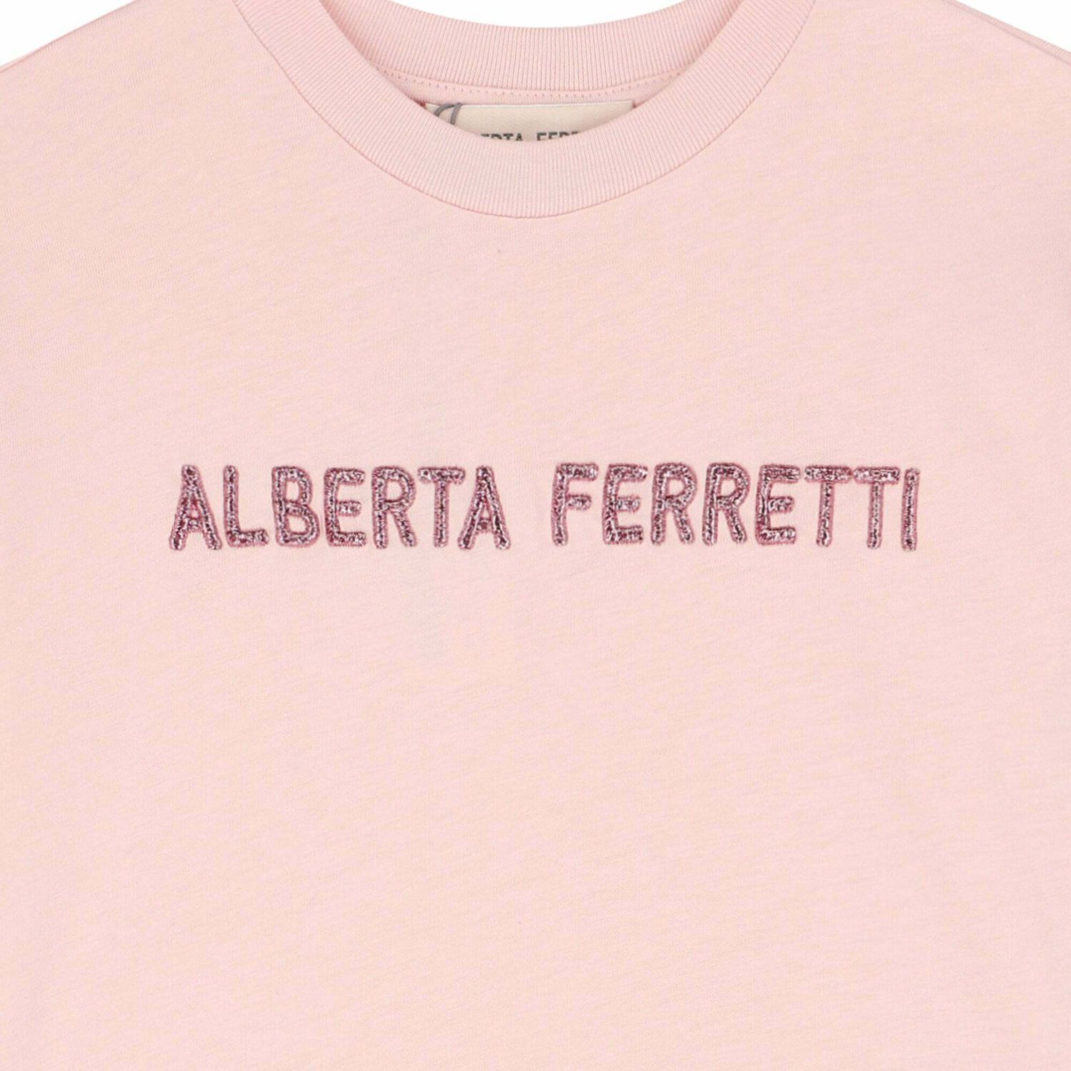 Girls Pink Logo T-Shirt, 1, hi-res image number null