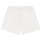 Girls White Shorts, 6, hi-res