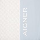 Baby Boys White & Blue Logo Blanket, 1, hi-res