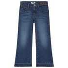 Girls Blue Logo Jeans, 1, hi-res
