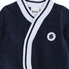 Baby Boys Navy Blue Logo Babygrow Gift Set, 3, hi-res