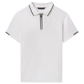 Boys White Polo Shirt