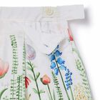 Girls White Floral Skirt, 1, hi-res