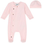 Baby Girls Pink Babygrow Gift Set, 3, hi-res
