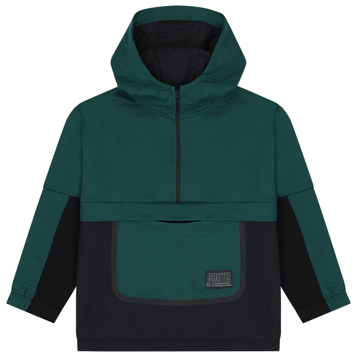 Boys Black & Green Tracksuit, 1, hi-res