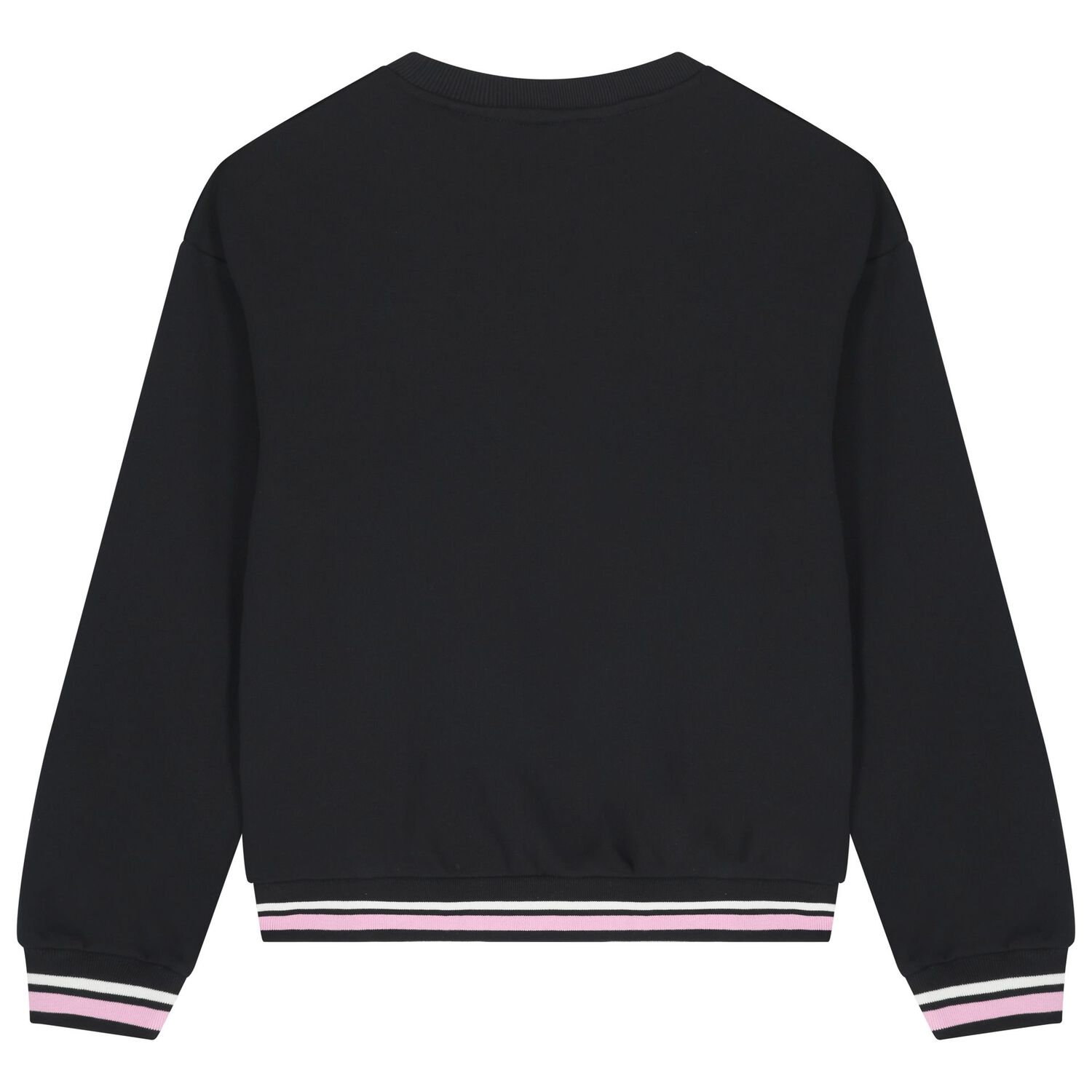  Girls Black Logo Sweatshirt, 1, hi-res