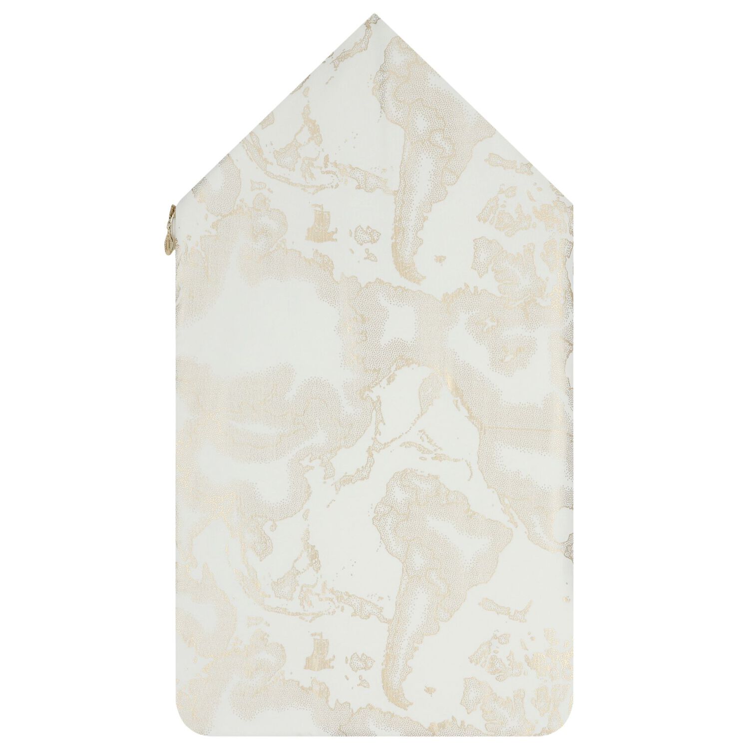 مهد خريطة جغرافية باللون الأبيض و الذهبي للفتيات , 1, hi-res