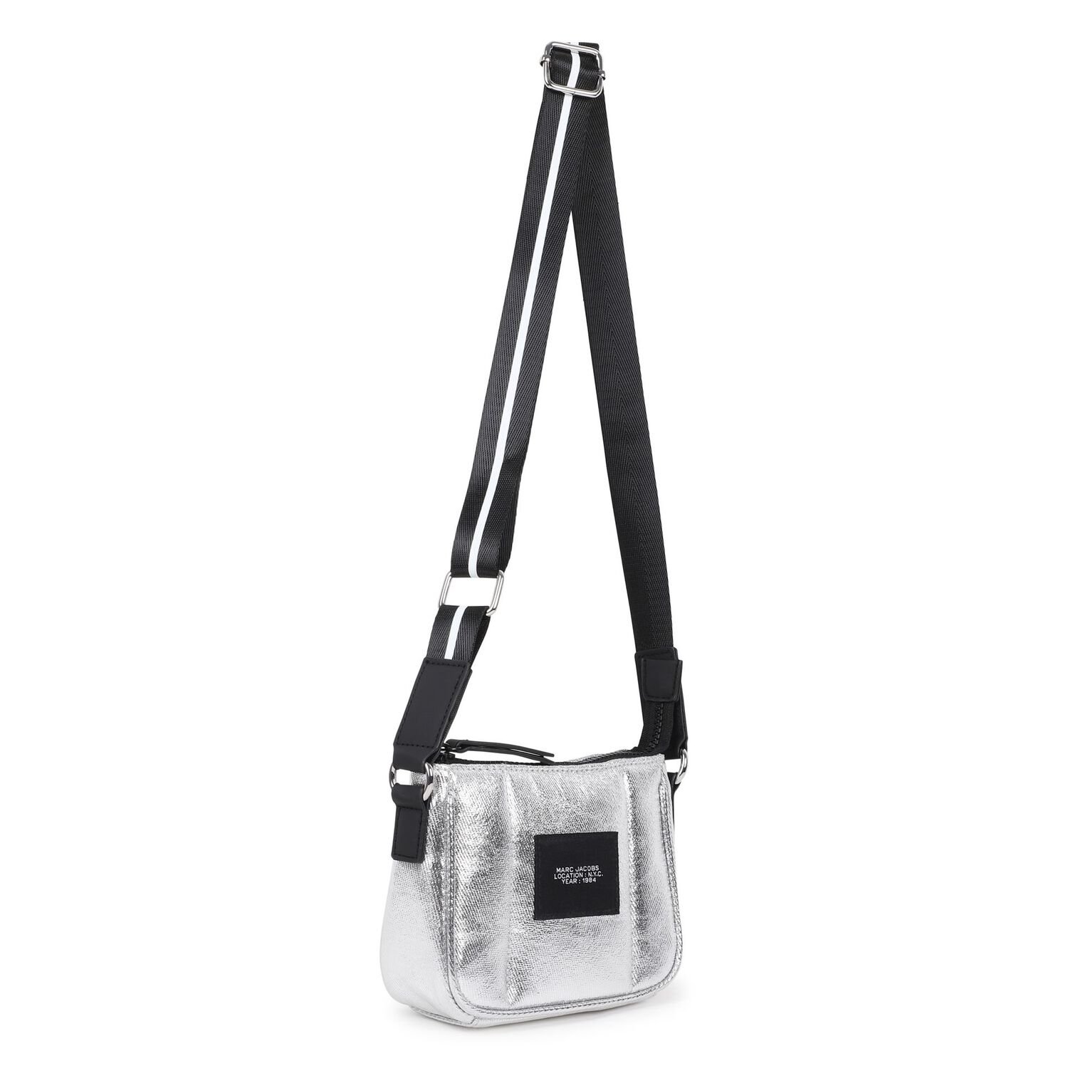 Girls Silver Logo Handbag, 1, hi-res