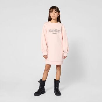 Mini Me Pink Ikonik Karl & Choupette Dress