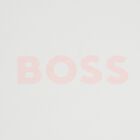 Baby Girls White & Pink Striped Logo Blanket , 2, hi-res