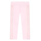 Younger Girls Pink Logo Tracksuit, 1, hi-res