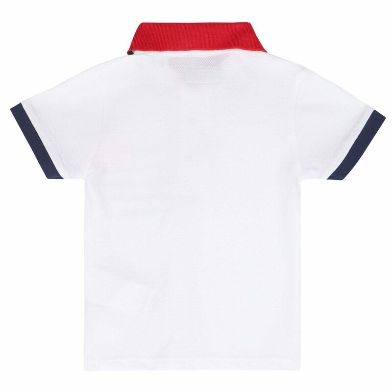 Boys White Polo Shirt, 1, hi-res image number null