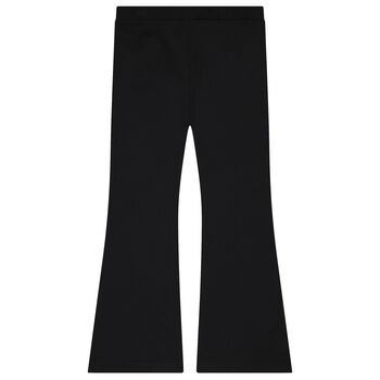 Girls Black Teddy Bear Trousers