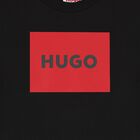 Boys Black Logo T-Shirt, 1, hi-res