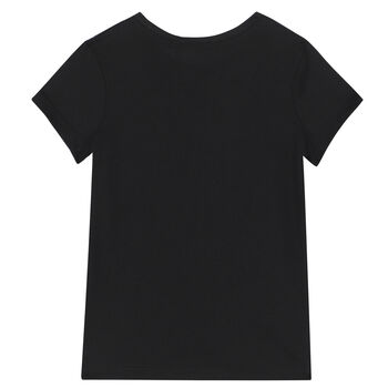 Girls Black Logo T-Shirt