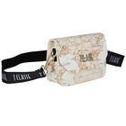 Girls Beige Geo Map Logo Handbag, 2, hi-res