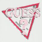 تيشيرت بنات بالشعار باللون الأبيض, 1, hi-res