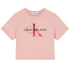 Girls Pink Logo T-Shirt, 1, hi-res