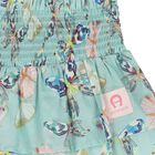 Girls Blue Butterflies Logo Skirt, 2, hi-res