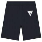 Boys Blue Logo Tie-Dye Shorts Set, 1, hi-res