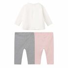 Younger Girls 3 Piece Pink Leggings Set, 1, hi-res