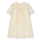 Younger Girls Ivory Floral Dress, 1, hi-res