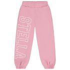 Girls Pink Logo Joggers, 1, hi-res