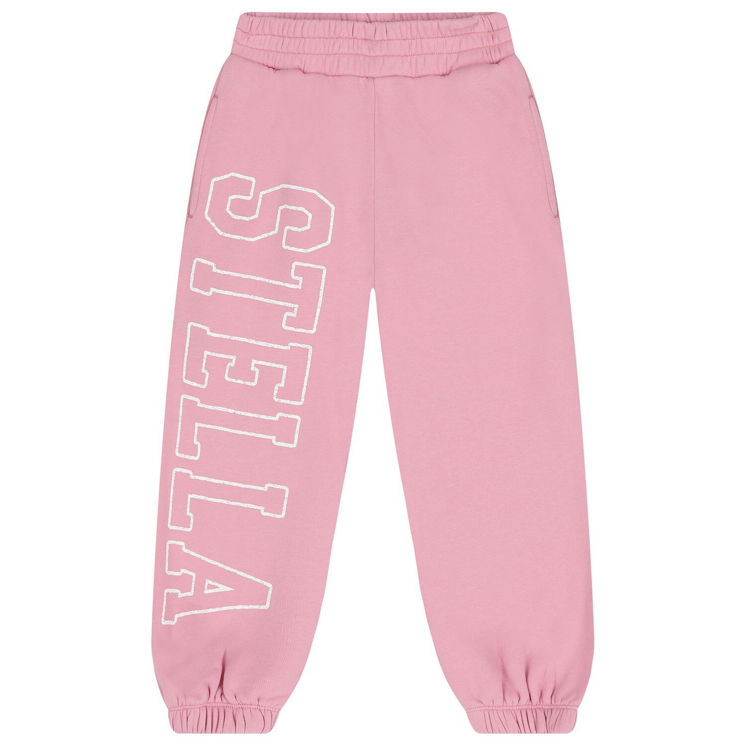 Girls Pink Logo Joggers, 1, hi-res
