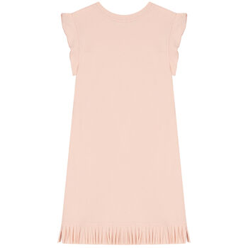 Girls Pink Logo Dress