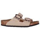 Girls Beige Arizona Flower Buckle Sandals, 1, hi-res