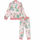 Girls Pink Floral Geo Map Tracksuit, 1, hi-res