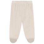 White & Beige Teddy Bear ( 2 Piece Babygrow ) , 1, hi-res