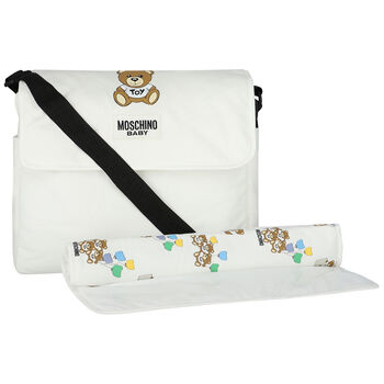 Ivory Teddy Bear Logo Baby Changing Bag