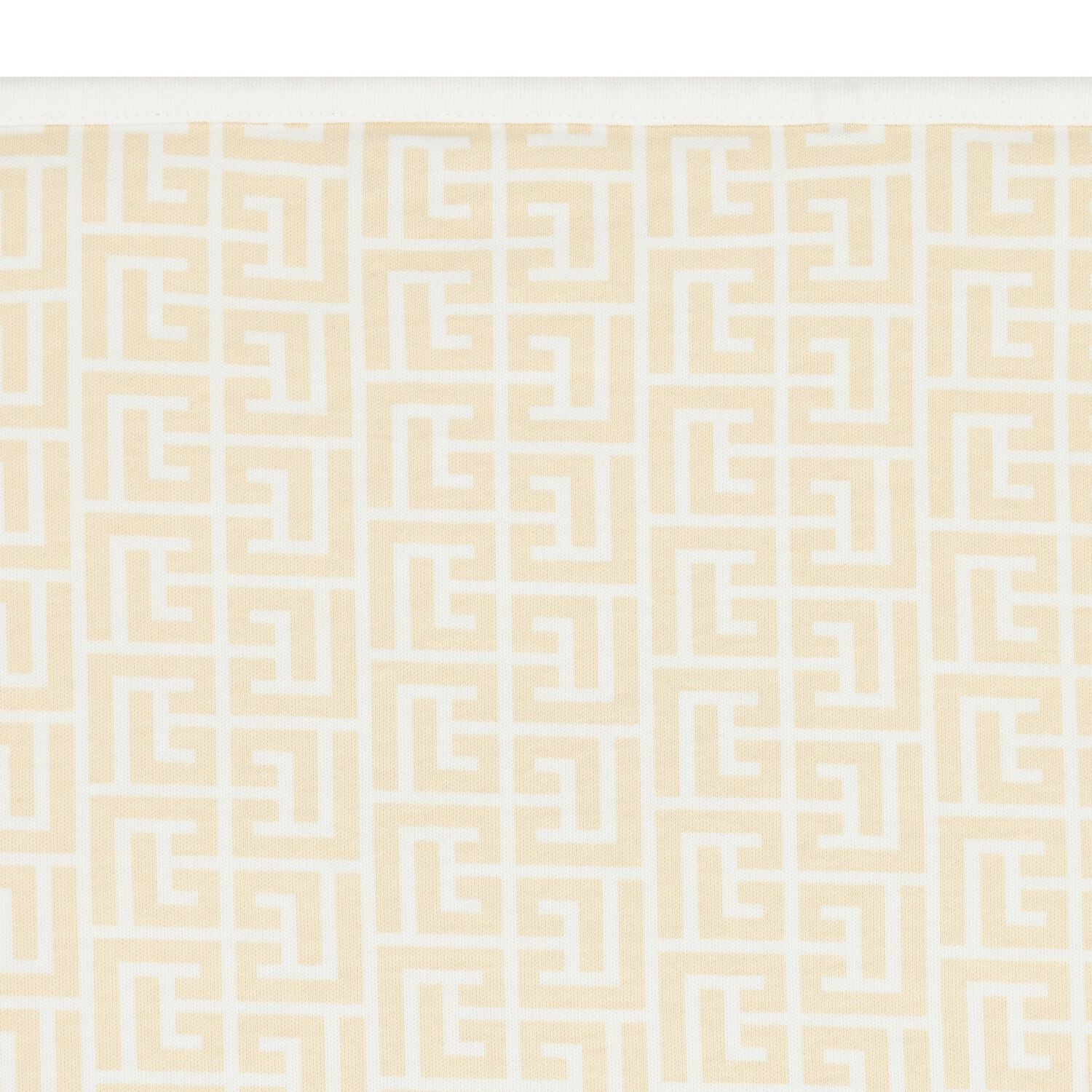 White & Yellow Logo Baby Blanket, 1, hi-res
